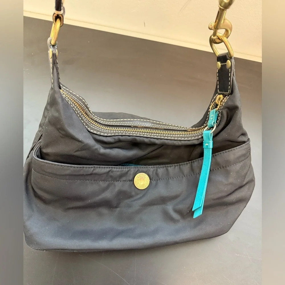 Coach Black Nylon Shoulder Bag - Picture 1 of 9